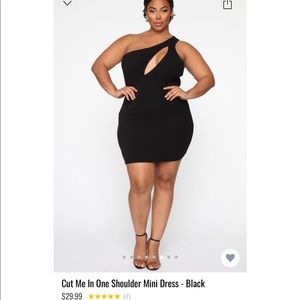 Fashionova Cut Me In One Shoulder Mini Dress